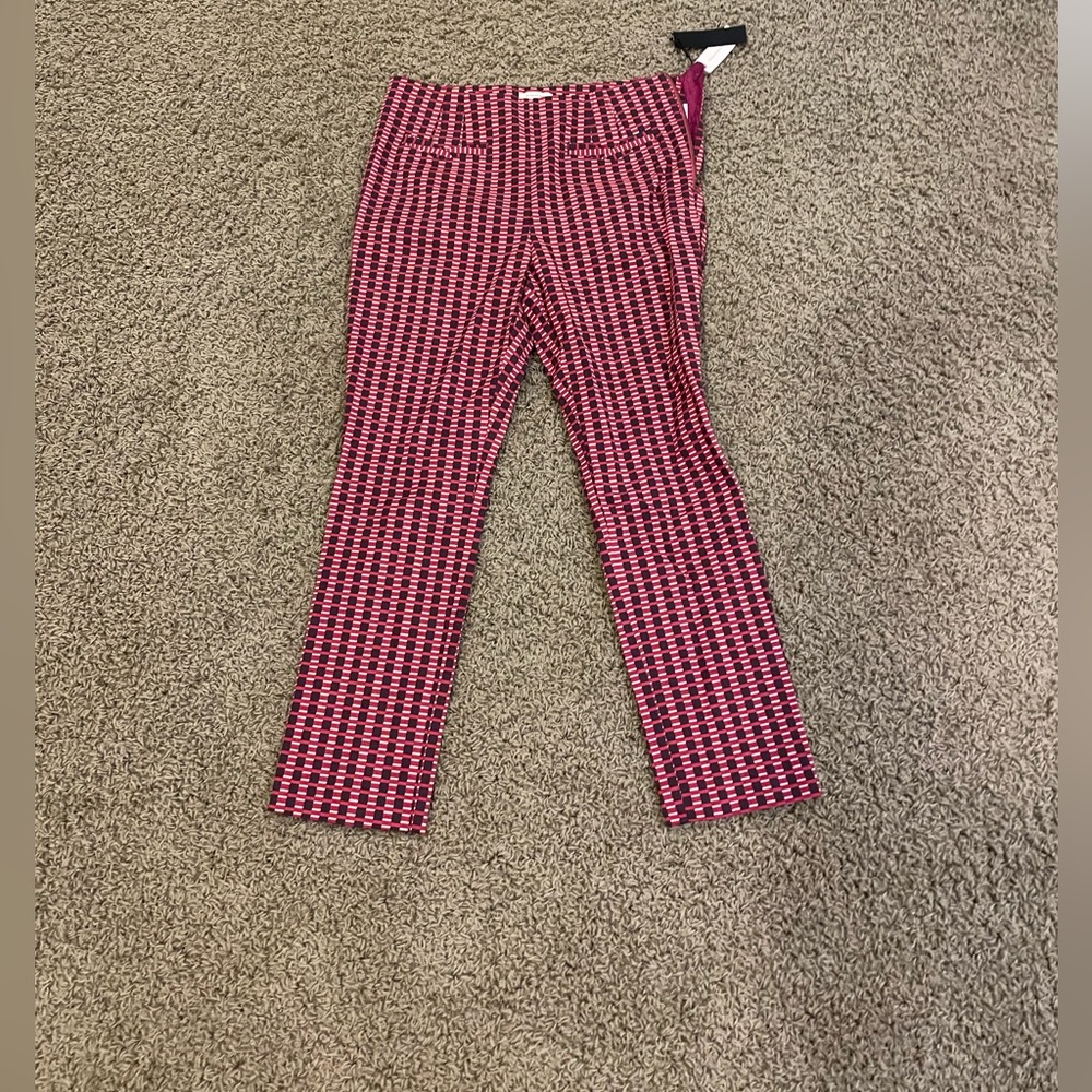 Pink and Purple Anthropologie Dress Pants